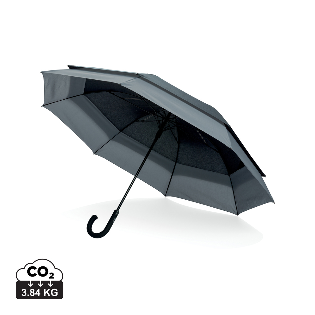 Parapluie publicitaire extensible Swiss Peak Noir et Gris